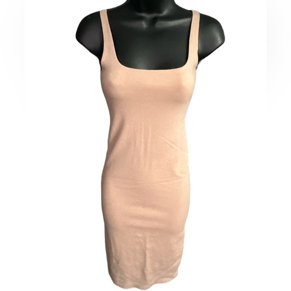 FOREVER 21 Blush Sleeveless Bodycon Midi Dress NWOT - Picture 2 of 7